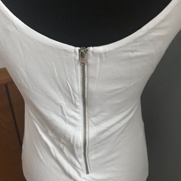 Popular Basic White Sheath Tank MIDI Dress Large - Picture 2 of 6